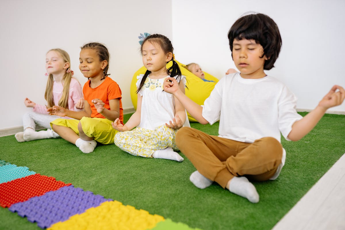 Child engaged in sensory-friendly learning activity